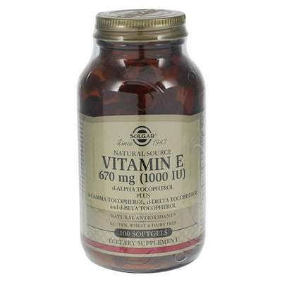 Garden of Life , LLD Vitamin E Supplement Softgels 1000IU 100/Bottle - 33984035614