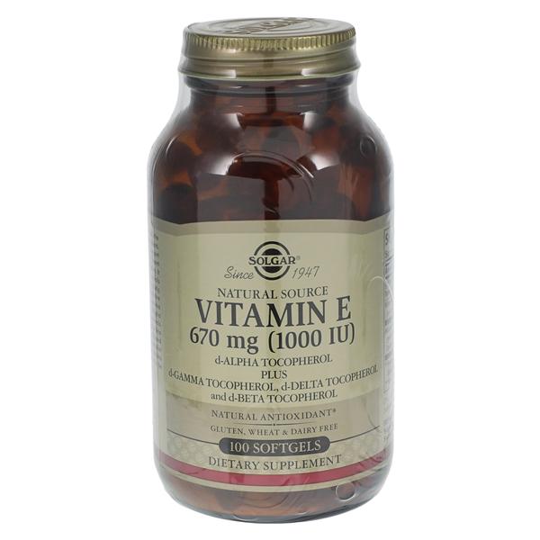 Garden of Life , LLD Vitamin E Supplement Softgels 1000IU 100/Bottle - 33984035614