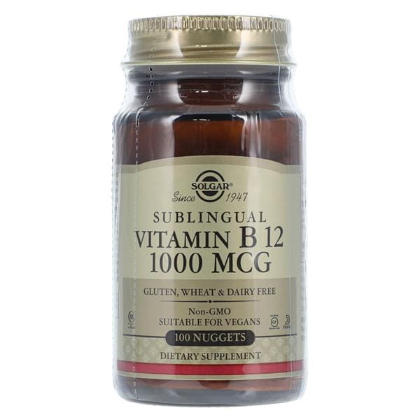 Garden of Life , LLD Vitamin B-12 Supplement Chewable Nuggets 1000mcg Twist Cap 100/Bottle - 33984032293