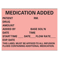 Precision Dynamics Corp. Label Medication Added Fluorescent Red 1.75" x 2.5" 1000/Rl - N-200