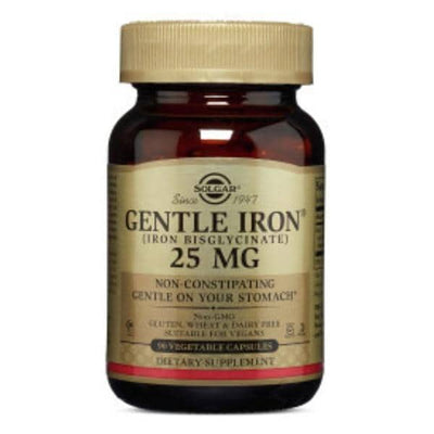 Garden of Life , LLD Gentle Iron Supplement Vegicaps Vegetarian/Kosher 25mg Non-Constipating 90/Bottle - 33984012493
