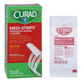 Medline Industries Inc Curad Medi-Strip Wound Closure Strip Fbr/Nyl 1/4x3" Prs Wht 50/Bx, 4 BX/CA - NON250314