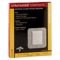 Medline Industries Inc Stratasorb Composite Island Dressing 6x6" 4 Layer Non-Adherent Adhesive Abs LF  - MSC3066
