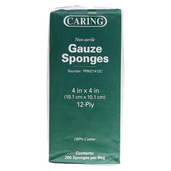 Medline Industries Inc Cotton Gauze Sponge 4x4" 12 Ply Sterile Not Made With Natural Rubber Latex  - PRM21412C