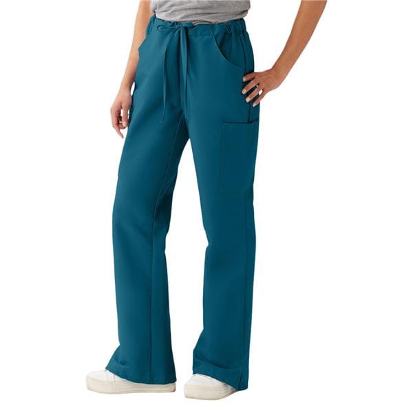 ComfortEase by Medline Scrub Pant 4 Pockets Small Caribbean Blue Unisex Each - 8865JCBS
