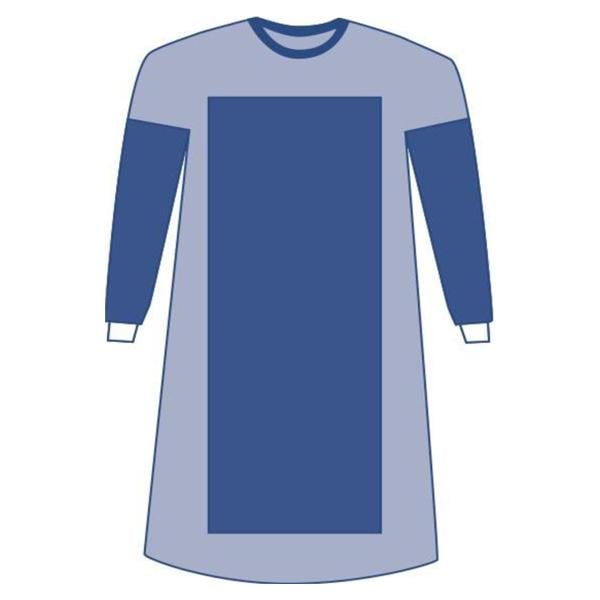Medline Industries Inc Sirus Surgical Gown AAMI Level 4 Reinforced Poly / SMS Fabric Blue 20/Ca  - DYNJP2201S