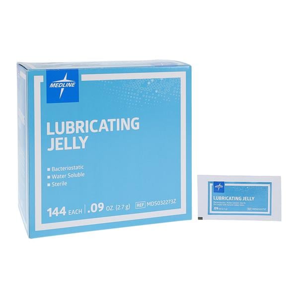 Medline Industries Inc Lubricating Jelly 2.7gm Foil Packet 144/Box, 6 BX/CA - MDS032273Z