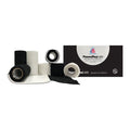 Andover Coated Products PowerFlex AFD Foam/Elastic Transparent Dressing 4"x2-1/2yd NS Wht Abs LF - 3744WH-008
