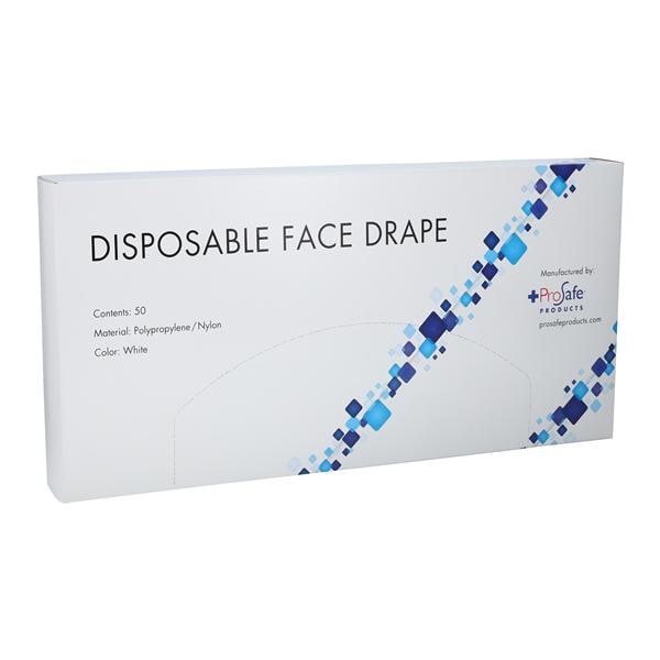 Prosafe Manufacturing LLC -Drape Face Disposable White 50/Package 1110W