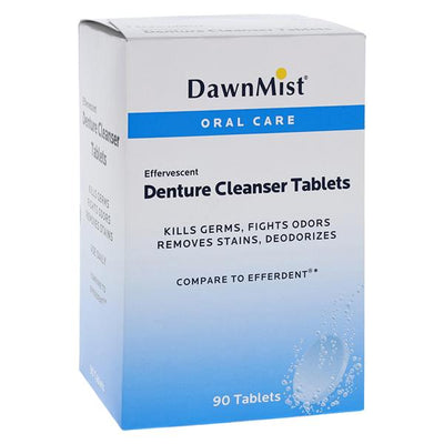 Dukal LLC Dawn Mist Denture Cleanser Tablets 90/Box, 24 BX/CA - DEN6290