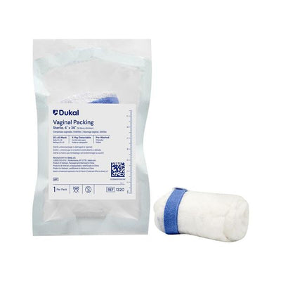 Dukal LLC 100% Cotton Packing 4x36" 8 Ply Sterile Non-Woven LF, 100 PK/CA - 1320