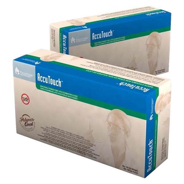 Tillotson Health Care -AccuTouch Latex Exam Gloves X-Large Bisque Non-Sterile, 10 BX/CA 6625