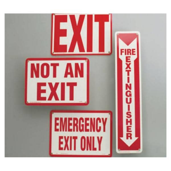 HPTC, Inc OSHA Sign Exit 10 in x 7 in Glow in the Dark Each - EXS