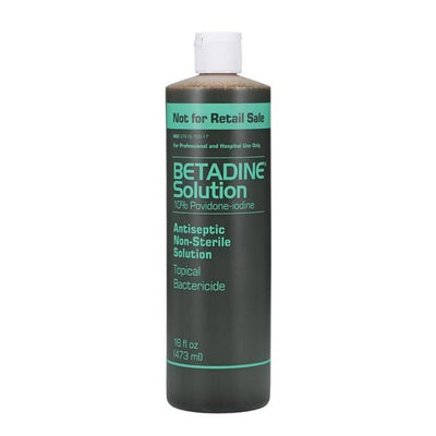 Purdue Products LP Betadine Prep Solution 16 oz Flip Top Bottle 16oz/Bt, 12 BT/CA - BSO16P