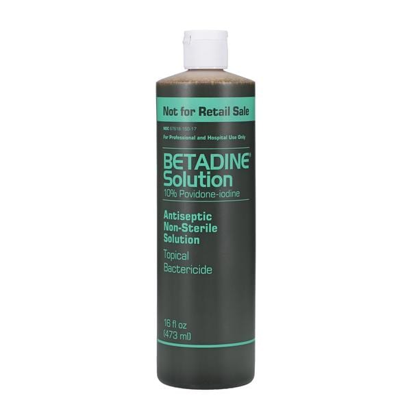 Purdue Products LP Betadine Prep Solution 16 oz Flip Top Bottle 16oz/Bt, 12 BT/CA - BSO16P