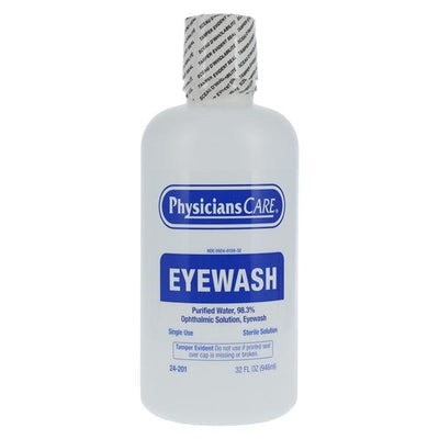 Pacc-Kit Safety Equipment Eyewash Emergency Flush Solution 32oz Bottle Each, 12 EA/CA - 24-201-001