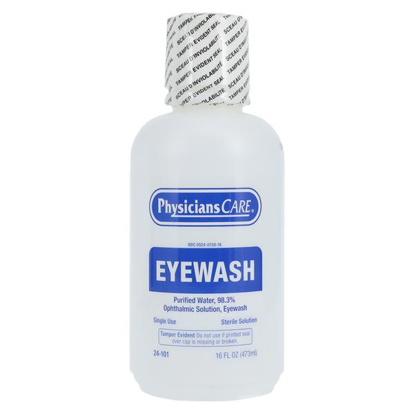 Pacc-Kit Safety Equipment Saline Eye Wash Solution Bottle 16oz/Each, 12 EA/CA - 24-101-001
