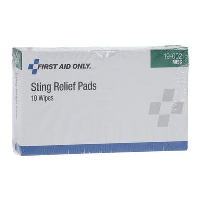Pacc-Kit Safety Equipment Wipe Sting Relief 10/Box - 19-002-001
