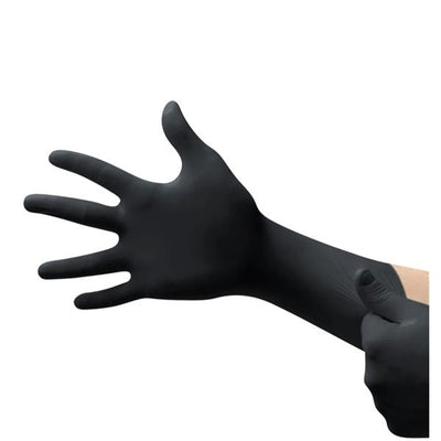 Ansell Healthcare Products LLC -MICROFLEX MidKnight Xtra Nitrile Exam Gloves X-Large Extended Black Non-Sterile Not Chemo Approved, 10 BX/CA 93862100