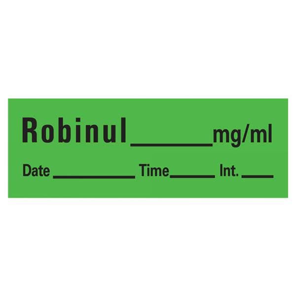 Precision Dynamics Corp. Label For Stock RobinulGREEN 333/RL - AN-88