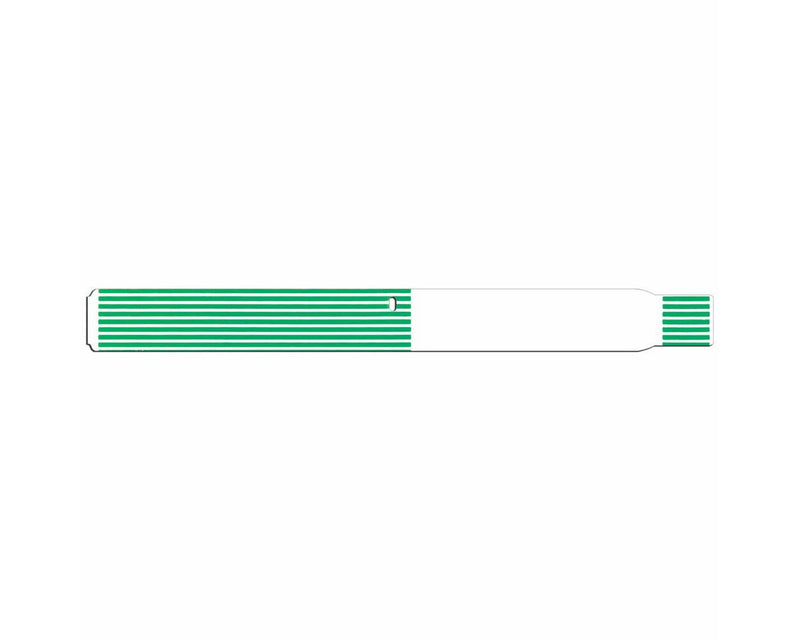 PDC ScanBand® Thermal Wristband Adhesive Closure 1-1/8" x 11-1/2", 1" Core Adult Green, 340 per Box | 7054-15-PDO