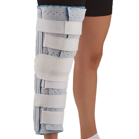 DEROYAL CUTAWAY KNEE IMMOBILIZER WITH PATELLA STRAP (PACKAGING - EACH)