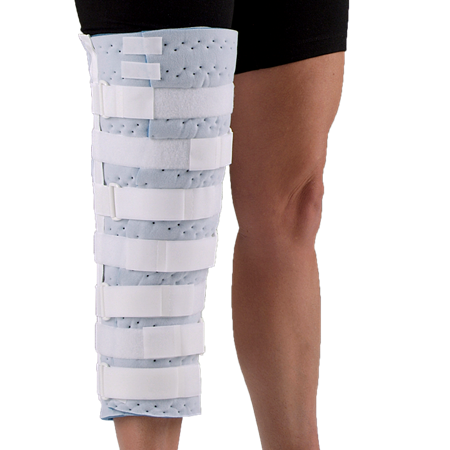 DEROYAL CUTAWAY KNEE IMMOBILIZER WITH QUICK FIT TABS WITH TABS (PACKAGING - EACH)