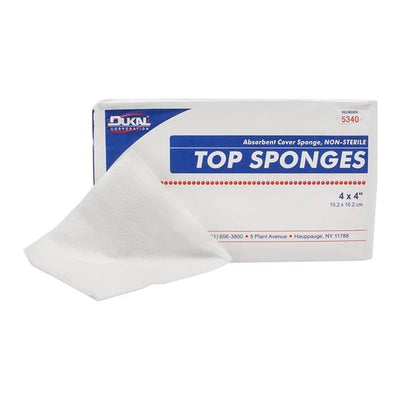 Dukal LLC Rayon/Polyester Blend Top Sponge 4x4" Non-Sterile Cellulose Liner/Non-Woven - 5340