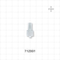 Male Luer Lock, Tubing Port, Clear - 0.17 inch - 0.145 inch ID/0.254 inch - 0.26 inch OD (4.32 mm - 3.68 mm/6.45 mm - 6.6 mm) - 712991