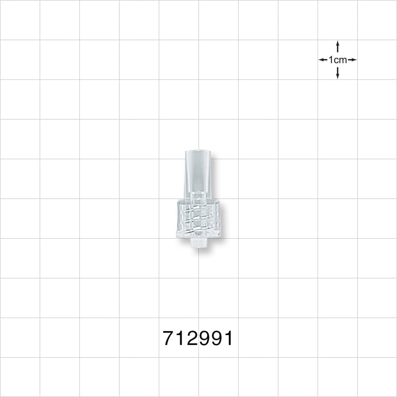 Male Luer Lock, Tubing Port, Clear - 0.17 inch - 0.145 inch ID/0.254 inch - 0.26 inch OD (4.32 mm - 3.68 mm/6.45 mm - 6.6 mm) - 712991