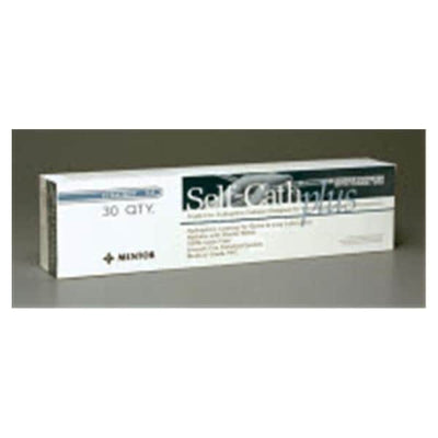 Mentor Corp Self-Cath Plus Intermittent Catheter Long Straight Tip PVC/Slcn Srfc 16Fr - 4416