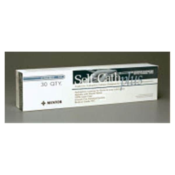 Mentor Corp Self-Cath Plus Intermittent Catheter Long Straight Tip PVC/Slcn Srfc 16Fr - 4416