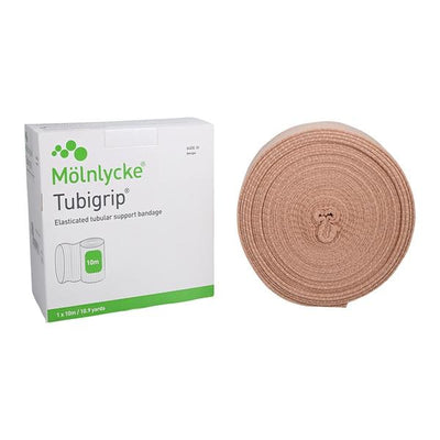 Molnlycke Healthcare -Tubigrip Tubular Bandage Cotton/Elastic 3" Beige 1/Box, 28 BX/CA 1451
