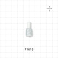 Male Luer Lock, Tubing Port, Clear - 0.155 inch ID/0.2 inch - 0.207 inch OD (3.94 mm/5.08 mm - 5.26 mm) - 71618