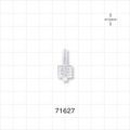 Male Luer Lock, Tubing Port, Clear - 0.077 inch - 0.088 inch ID/0.15 inch - 0.154 inch OD (1.96 mm - 2.24 mm/3.81 mm - 3.91 mm) - 71627