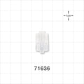 Male Luer Lock, Tubing Port, Clear - 0.164 inch - 0.158 inch ID (4.17 mm - 4.01 mm) - 71636