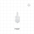 Male Luer Lock, Tubing Port, Clear - 0.12 inch - 0.15 inch OD (3.05 mm - 3.81 mm) - 71637