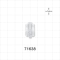 Male Luer Lock, Tubing Port, Clear - 0.125 inch - 0.118 inch ID (3.18 mm - 3 mm) - 71638