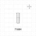 Female Luer Lock, Tubing Port, Clear - 0.152 inch - 0.134 inch ID (3.86 mm - 3.4 mm) - 71684