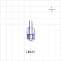 Male Luer Lock, Tubing Port, Clear - 0.154 inch - 0.22 inch OD (3.91 mm - 5.64 mm) - 71685