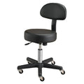 Pneumatic Therapy Stool with Backrest Black (Packaging - Each)