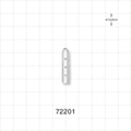 Instrument Guard, Vented, Clear - 0.126 inch x 1 inch (3.2 mm x 25.4 mm) - 72201
