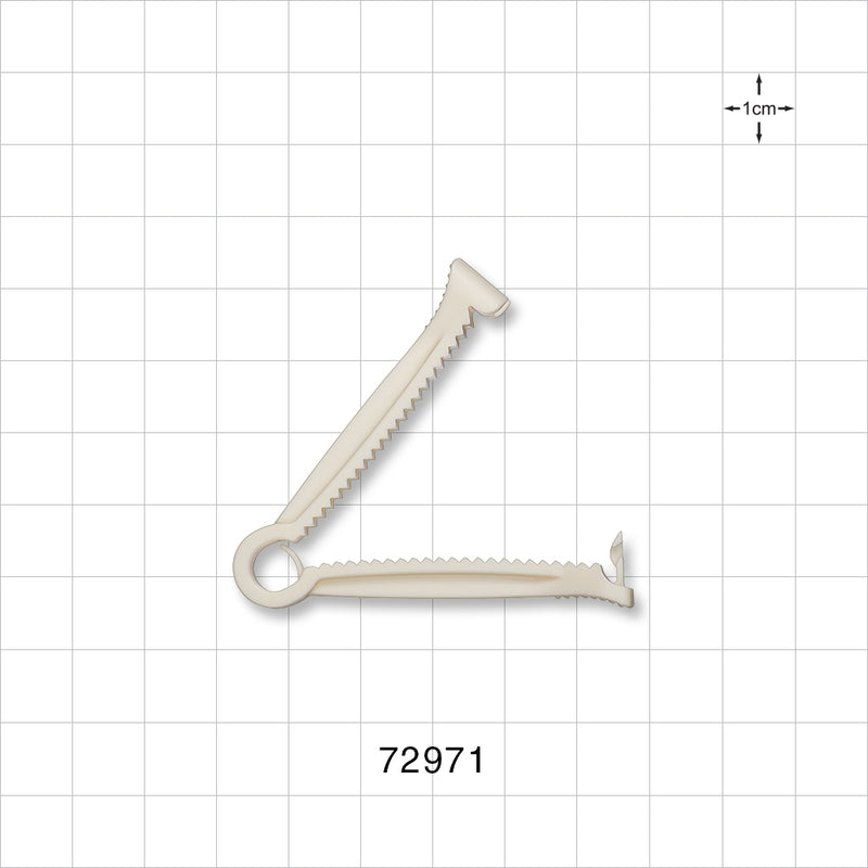 Non-Reopening Clamp, Natural - 1.5 inch (38.1 mm) Sealing Length - 72971