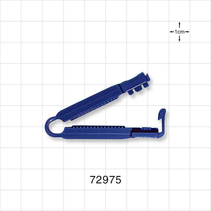 Reopening Clamp, Blue - 1.2 inch (30 mm) Sealing Length - 72975