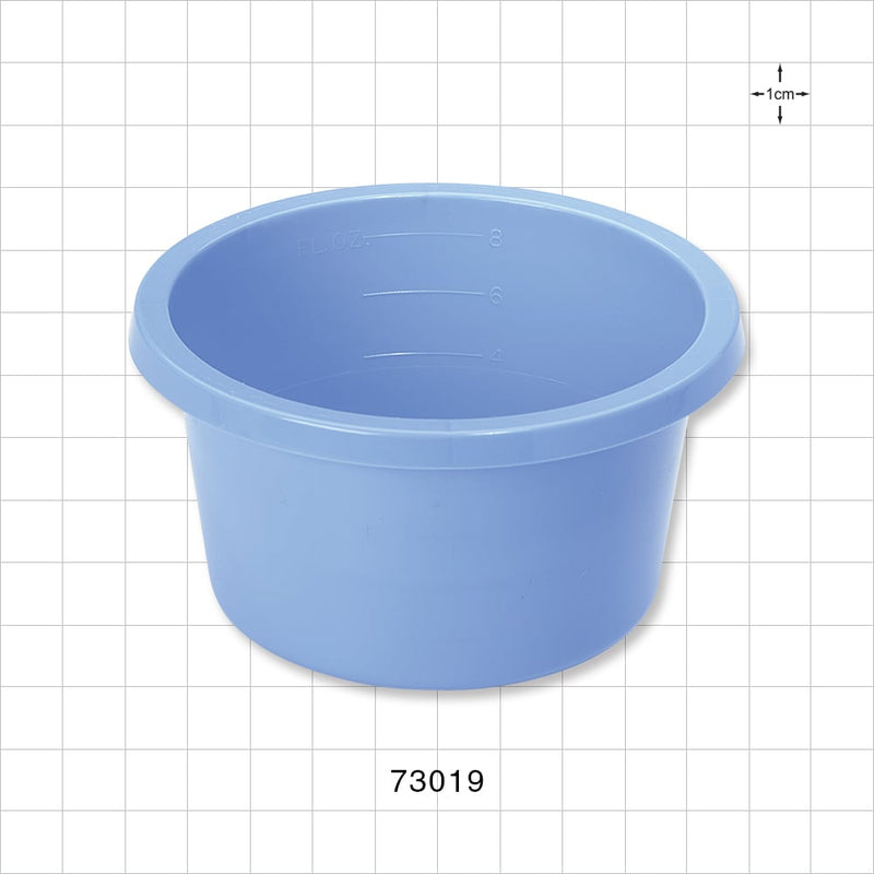 Solution Bowl, 250cc, Blue PP - 8 oz (236.5 cc) - 73019