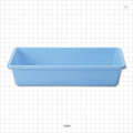 Deep Tray, Blue - 5.4 inch x 9.72 inch x 2 inch (137.2 mm x 246.9 mm x 50.8 mm) - 73065