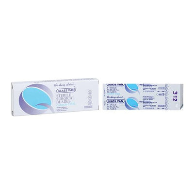 Myco Medical Supplies -Glassvan Carbon Steel Sterile Chisel Blade #312 2003-312