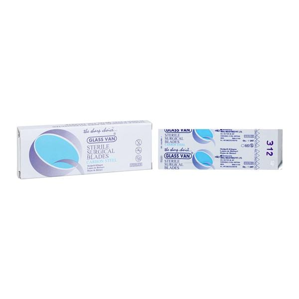 Myco Medical Supplies -Glassvan Carbon Steel Sterile Chisel Blade #312 2003-312