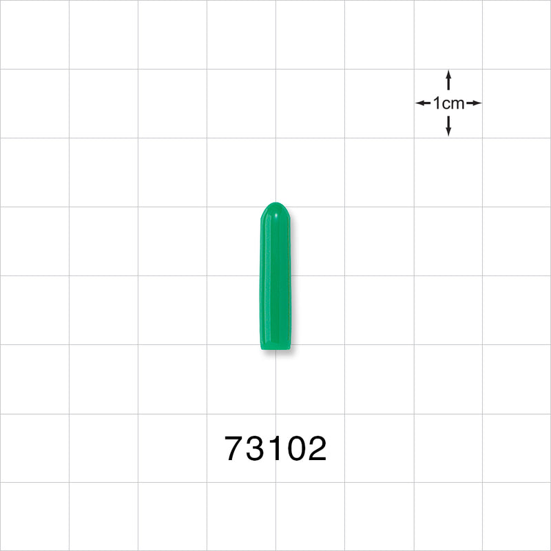 Instrument Guard, Non-Vented, Green - 0.11 inch x 0.75 inch (2.8 mm x 19.1 mm) - 73102
