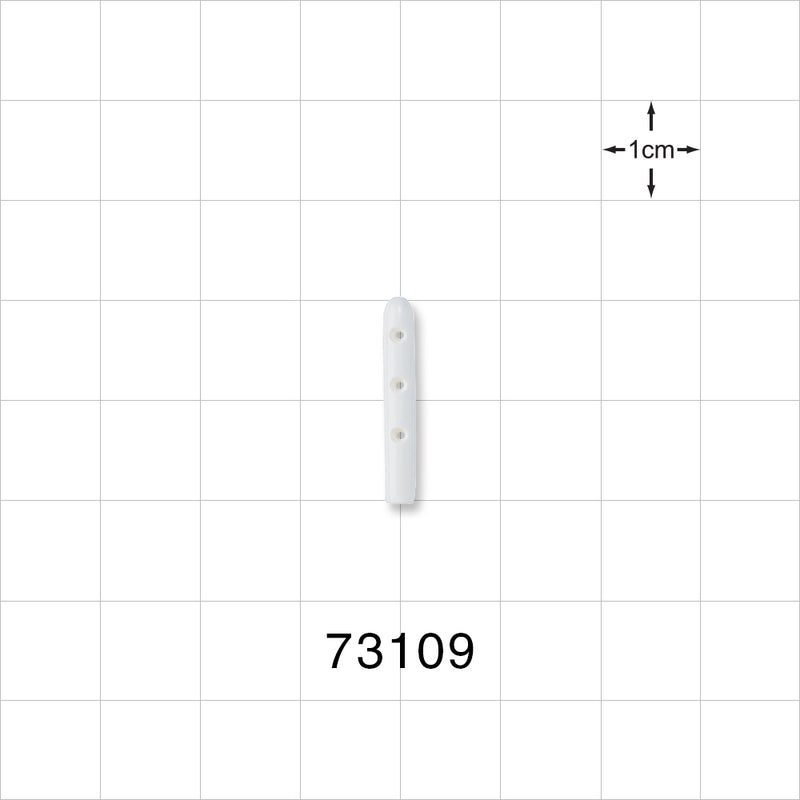 Instrument Guard, Vented, White - 0.06 inch x 0.75 inch (1.6 mm x 19.1 mm) - 73109